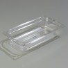 CARLISLE - FOOD PAN 1/3 SIZE 2.5” DP WITH BLUE LID – CLEAR